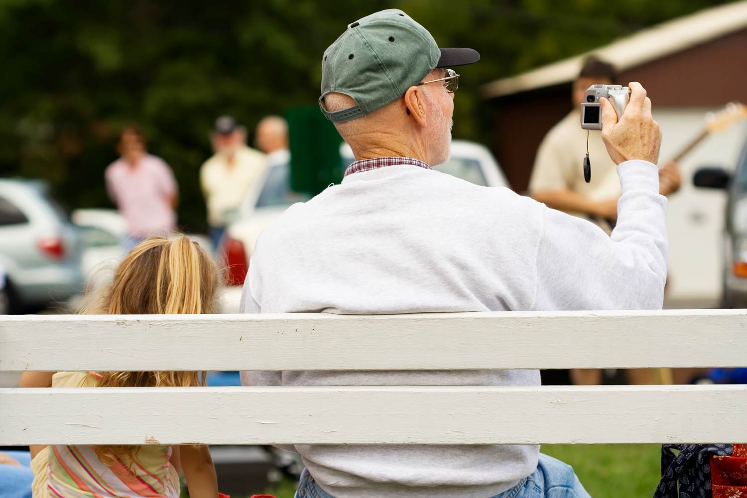 grandpa holding a camera